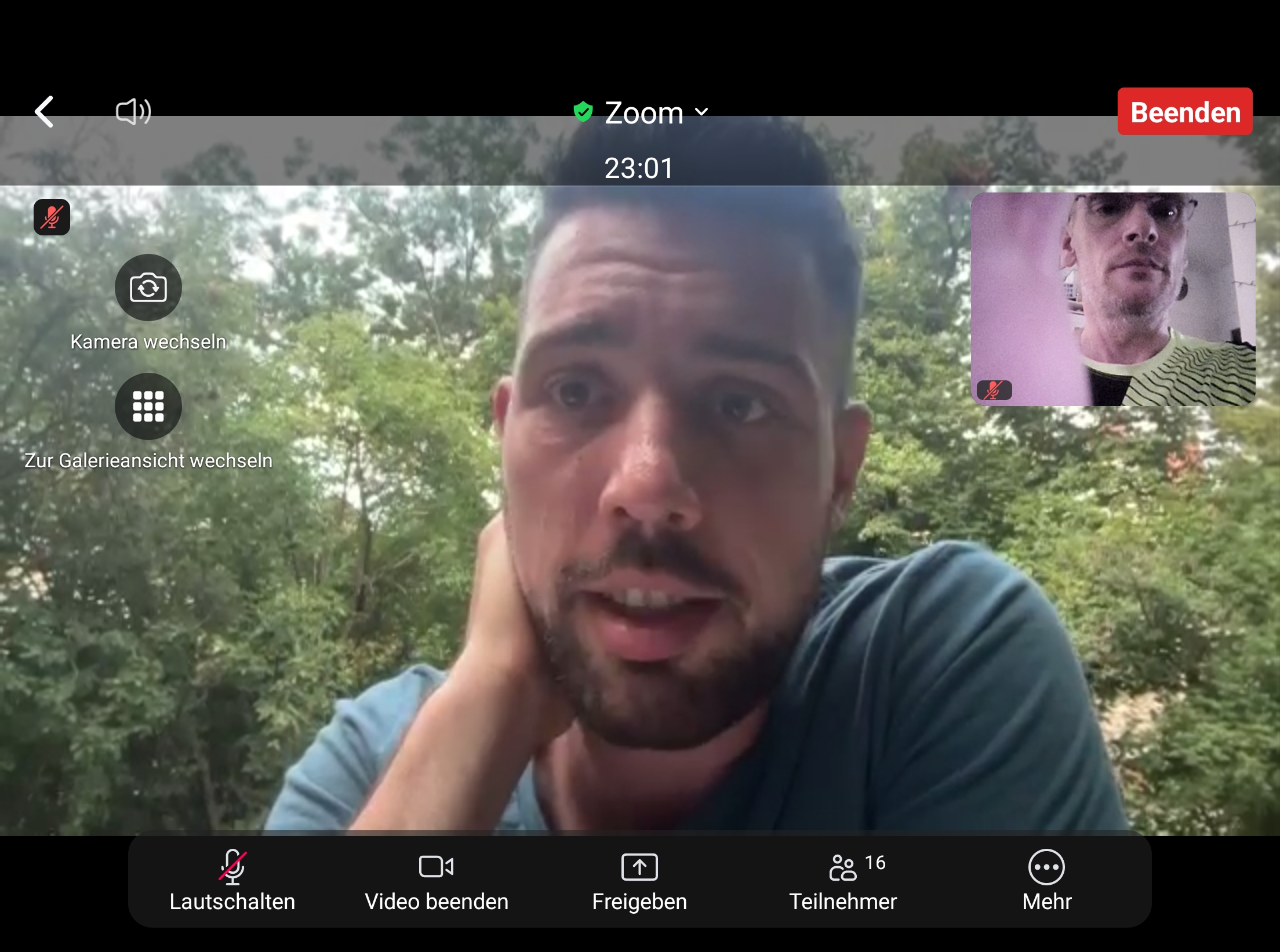 Online-Meeting mit Tobias Schweiger