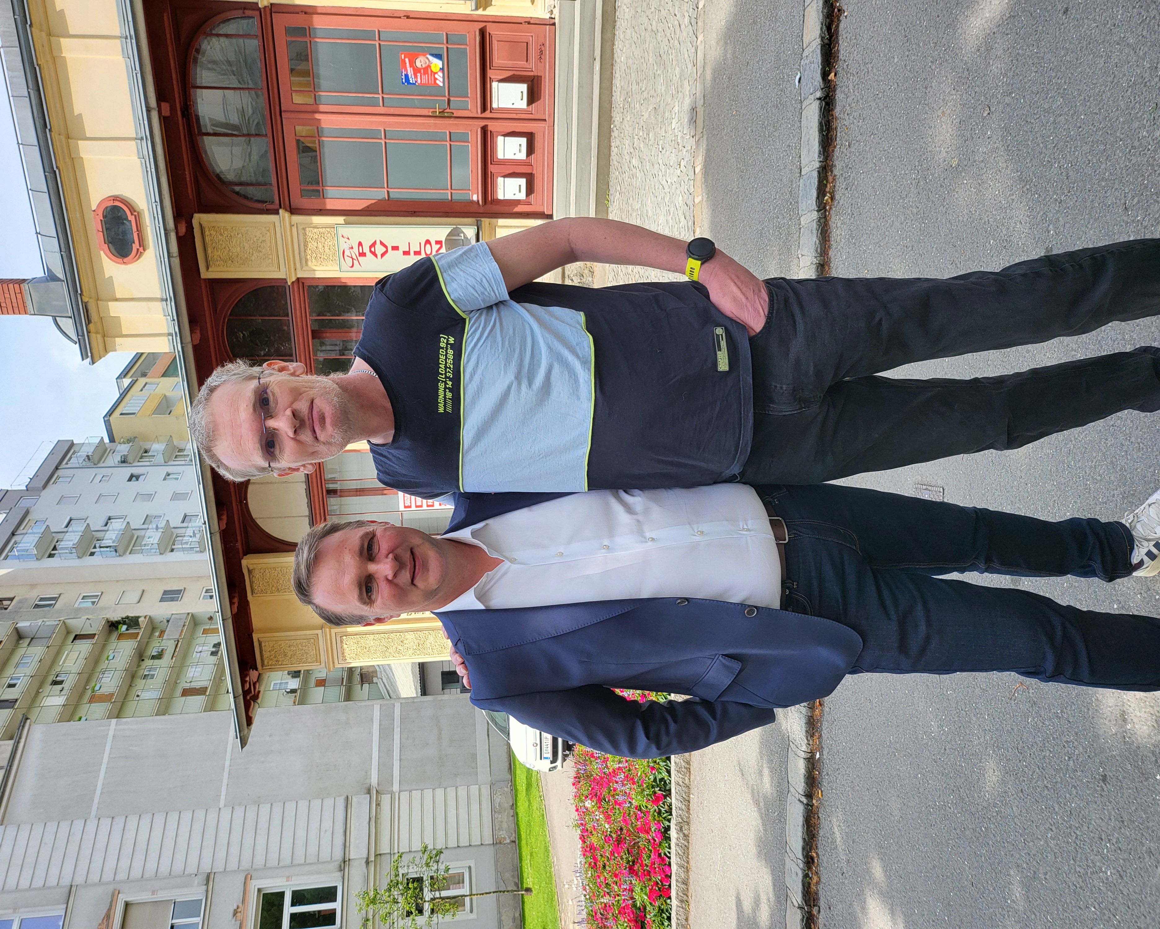 Markus Feiertag mit Andreas Babler