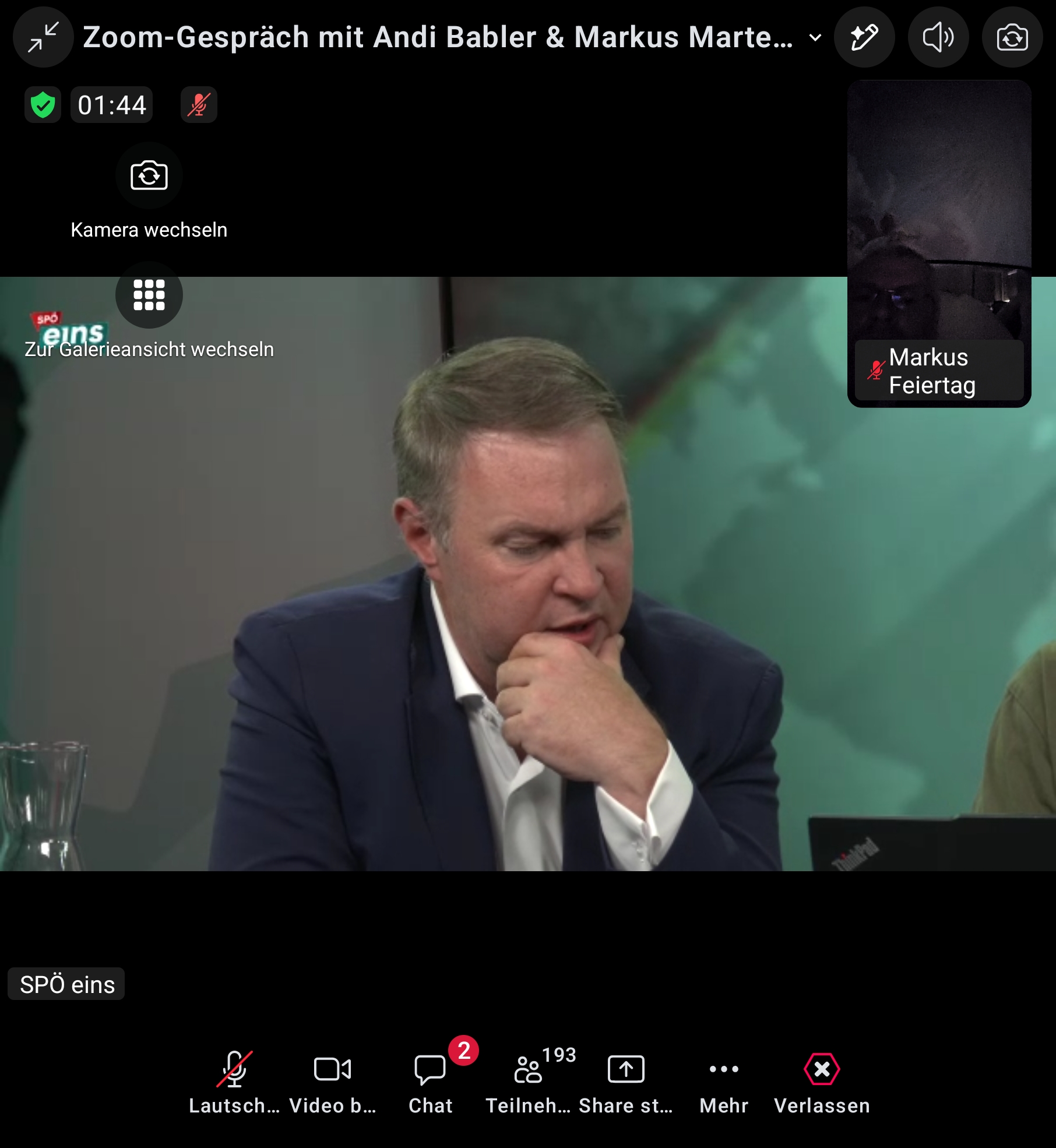 Online-Gespräch mit Andreas Babler und Markus Feiertag