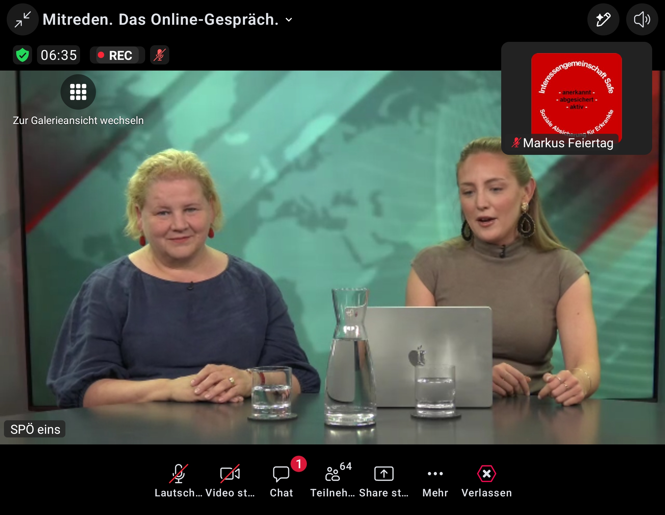 Online-Gespräch mit Korinna Schumann und Markus Feiertag