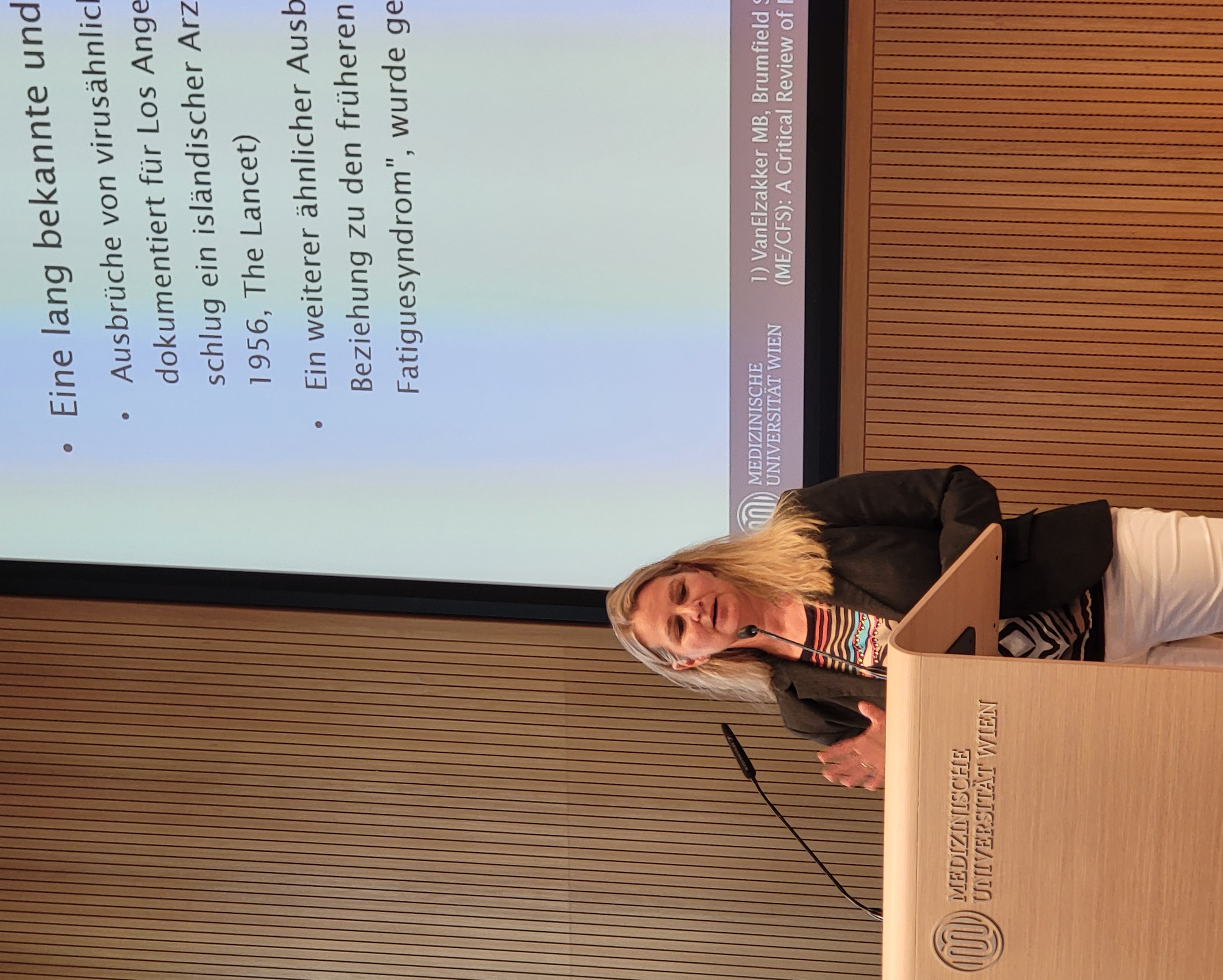 Kathryn Hoffmann beim ME/CFS-Symposium